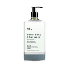 Neu Shower Hands, Body & Hair Wash Refillable Bottle (600 ml) - 12Pack