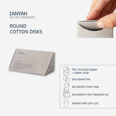 Anyah Round Cotton Pads Eco - 490Pack