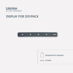Anyah Fascetta Espositore per Doypack con 4 Alloggi - 200Pack
