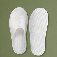 No Logo Deìuxe Closed Toe Slippers In Viscose - 100Pack