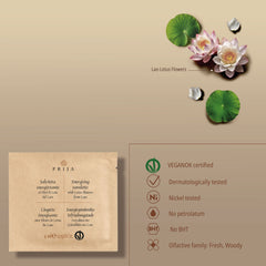 Prija Energising Wipe With Lao Lotus Flowers VEGANOK Certified - 500Pack