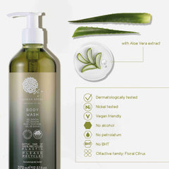 Geneva Green Body Wash With Locked Pump (370 ml) - 18Pack
