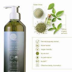 Geneva Green Hair And Body Wash With Locked Pump (370 ml) - 18Pack