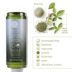 Geneva Green Hair And Body Wash Cartridge For Dispenser (360 ml) - 18Pack