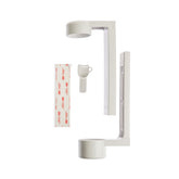 White Holder With Double-sided Tape For Squeezable Dispenser - 10Pack