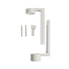 White Holder With Screws For Squeezable Dispenser - 10Pack