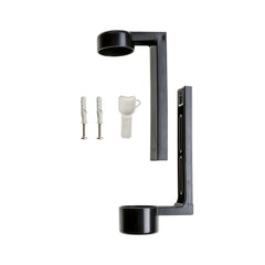 Black Holder With Screws For Squeezable Dispenser - 10Pack