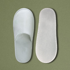 No Logo Closed Toe Slippers In Sponge - 100Pack
