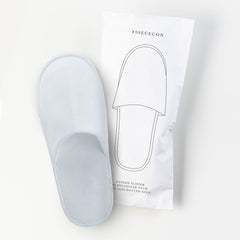 No Logo Closed Toe Slippers In Sponge - 100Pack
