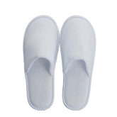 No Logo Deluxe Closed Toe Slippers In Soft Sponge - 100Pack