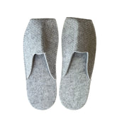 No Logo Premium Closed Toe Felt Slippers - 100Pack