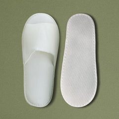 No Logo Open Toe Slippers In Sponge - 100Pack