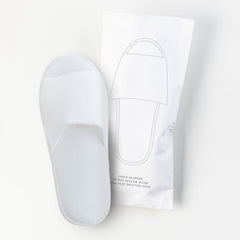 No Logo Open Toe Slippers In Sponge - 100Pack