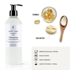 Guest Love Crème hydratante mains et corps Cartouche pour Ecover (370 ml)- Pack de 18