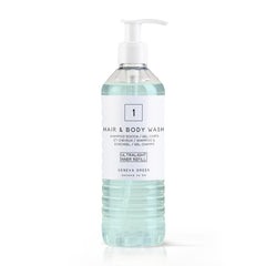 Geneva Green Gel cheveux et corps Cartouche pour Ecover (370 ml)- Pack de 18