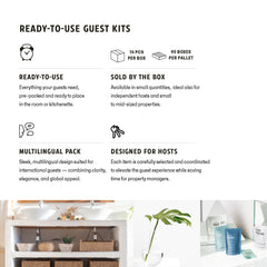 No Logo Bathroom Amenities Kit - 14Pack