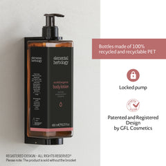 Elemental Herbology "Néroli & Bergamote" Lotion pour le Corps avec Pompe Verrouillée (480 ml) - Pack de 18