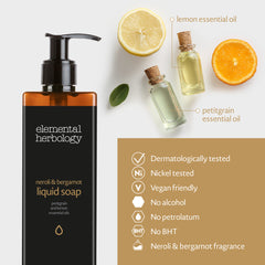 Elemental Herbology "Néroli & Bergamote" Savon Liquide (5 L) - Pack de 2