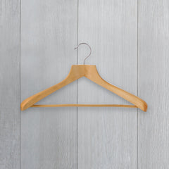 No Logo Clothes-Hanger in Wood with Hook