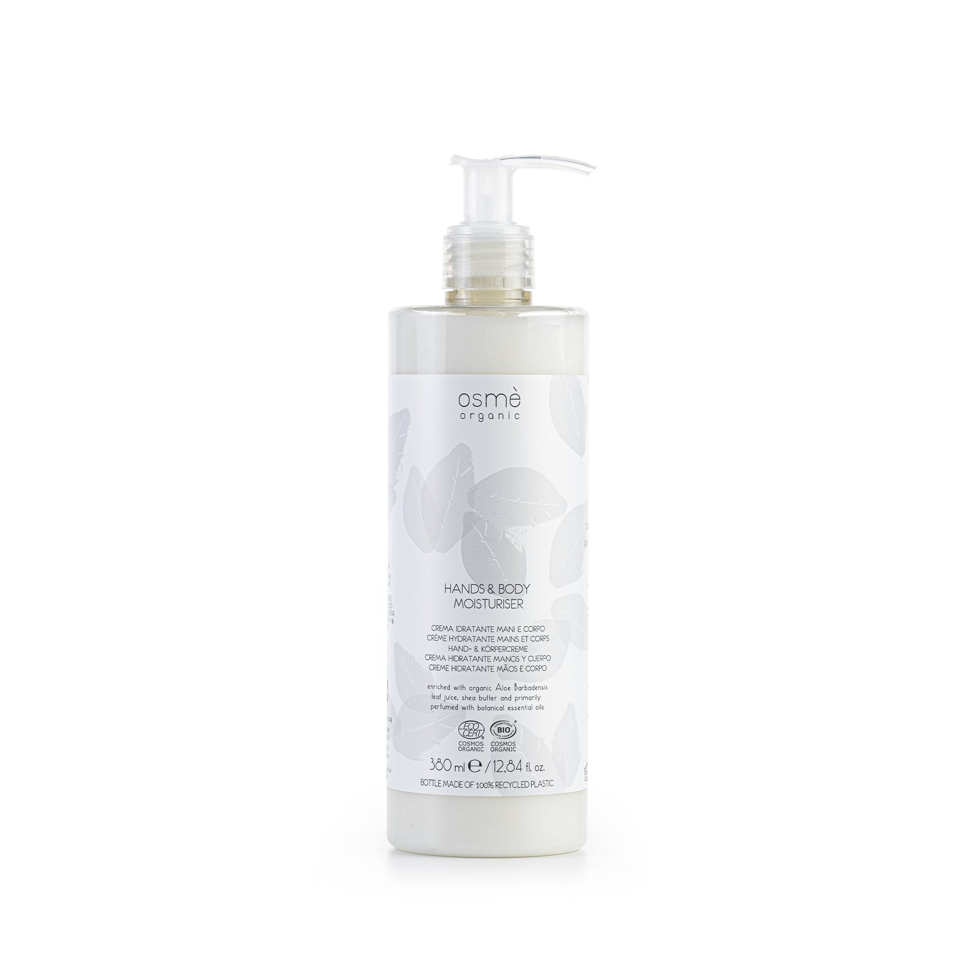 Osmè Organic Certified Hands & Body Moisturiser With Locked Pump (380 ml)