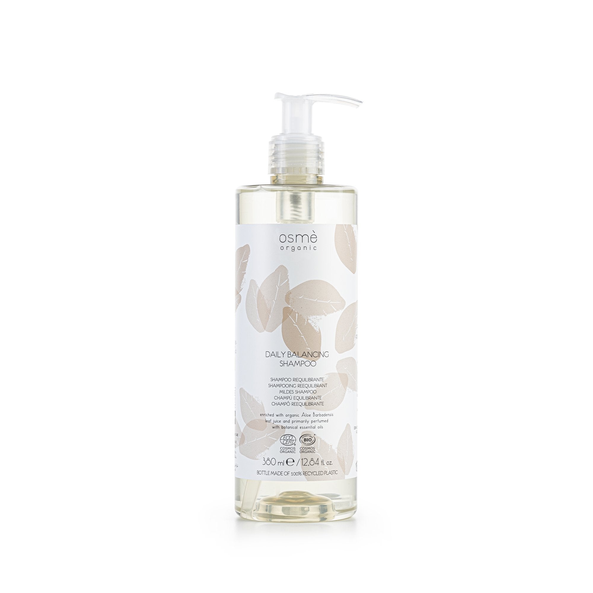 Osmè Organic Certified Balancing Shampoo With Locked Pump (380 ml)