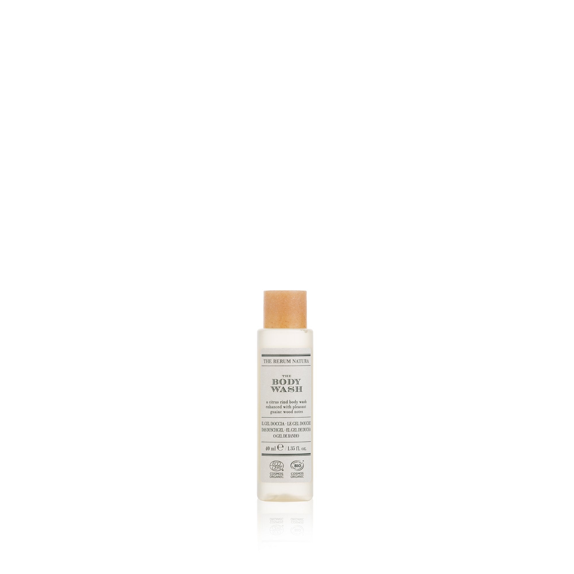 The rerum natura organic certified body wash (40 ml)