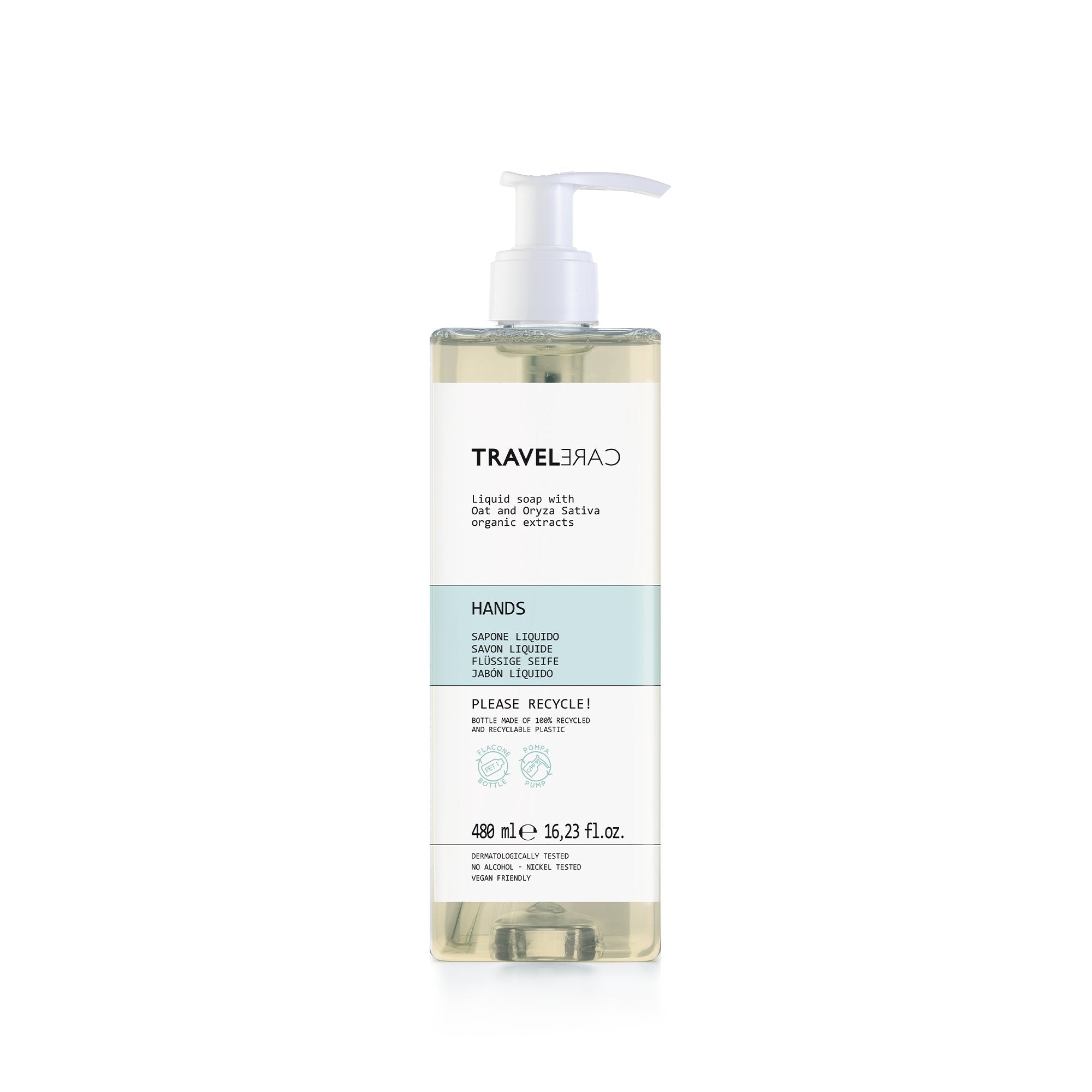 Travelcare Liquid Soap Refillable Bottle (480 ml)
