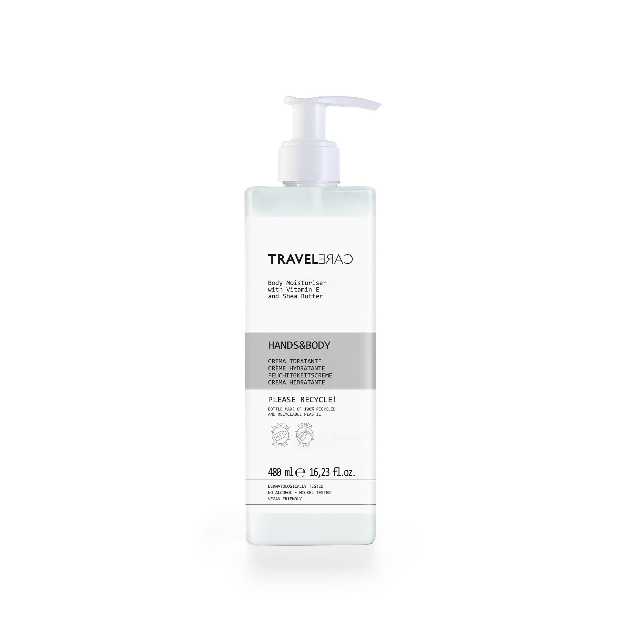 Travelcare Body Moisturising With Locked Pump (480 ml)