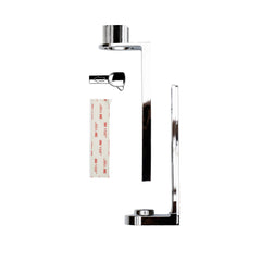 Staffa Antimanomissione Per Pump Dispenser Cromata Con Biadesivo- 15Pack