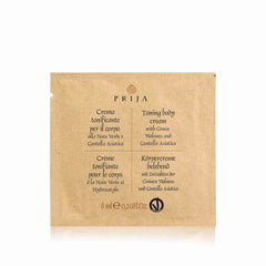 Prija Crema Tonificante per il Corpo alla Noce Verde e Centella Asiatica Certificato VEGANOK(6 ml)- 500Pack