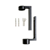 Black Holder With Screws, For Squeezable Dispenser