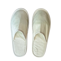 No Logo Natural Cotton Slippers - 100Pack