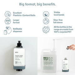 Neu Conditioning Shampoo Refillable Bottle (600 ml) - 12Pack