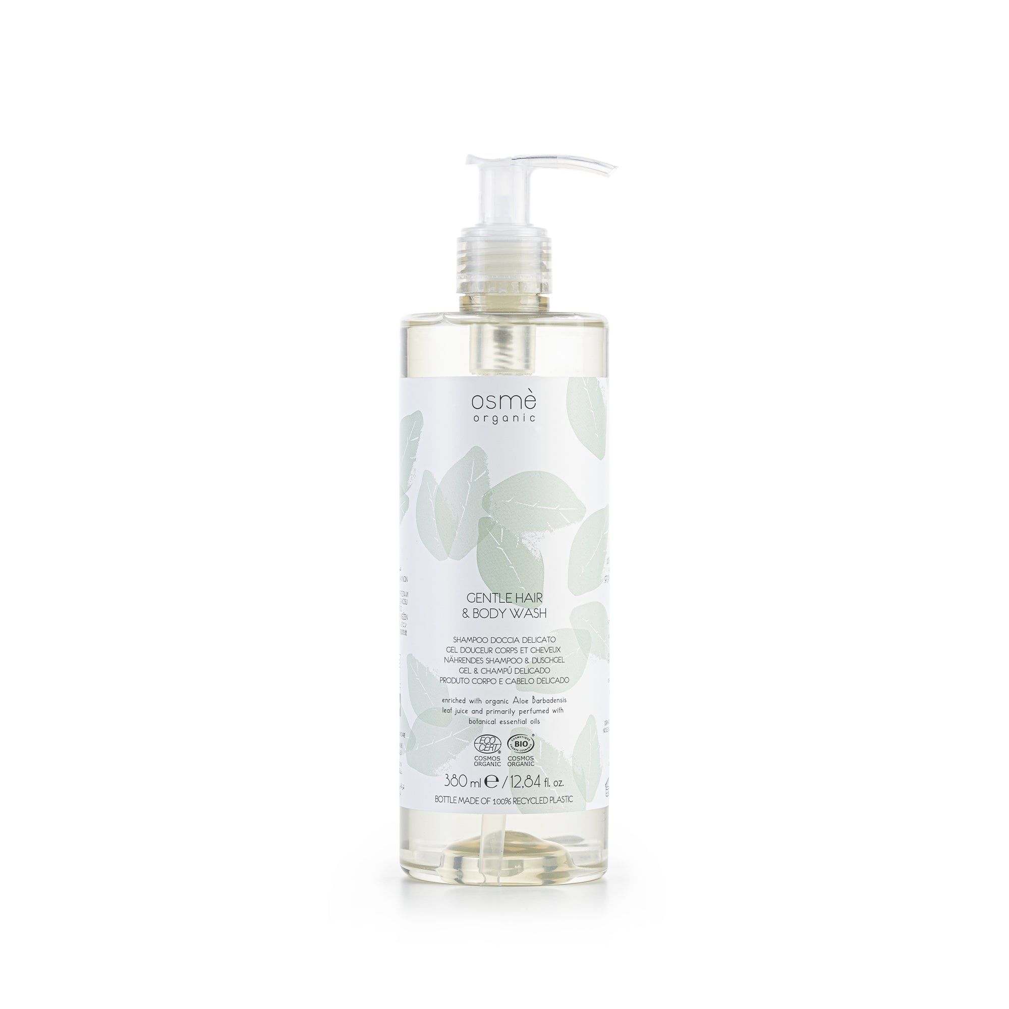 Osmè Gentle Hair And Body Wash Refillable Bottle - Organic Certified (380 ml)