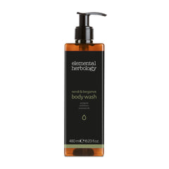 Elemental Herbology "Néroli & Bergamote" Gel Douche Flacon Rechargeable (480 ml) - Pack de 18