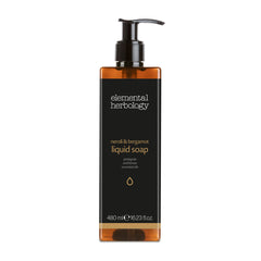 Elemental Herbology "Néroli & Bergamote" Savon Liquide Flacon Rechargeable (480 ml) - Pack de 18
