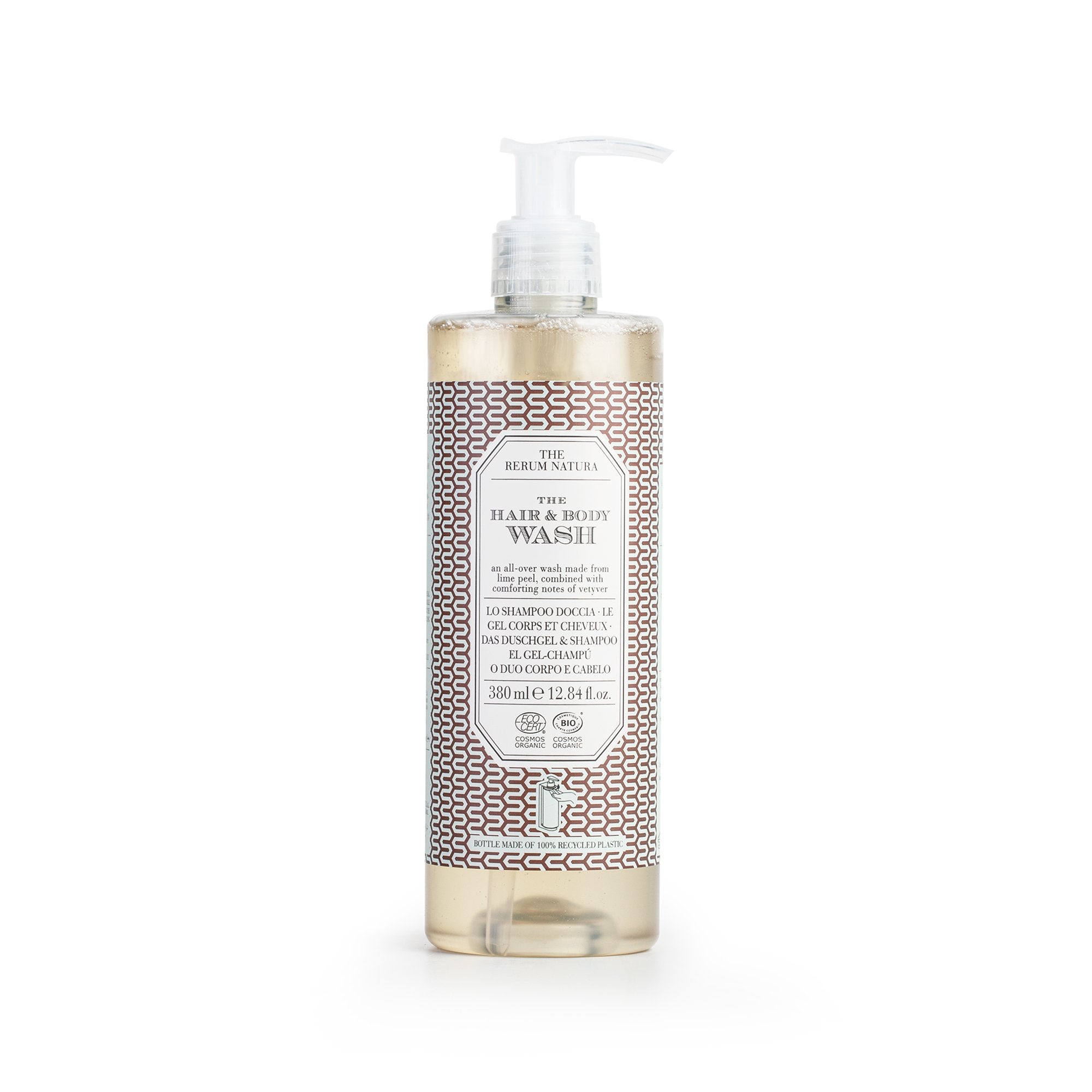 The Rerum Natura Hair & Body Wash Organic Certified Refillable Bottle (380 ml)