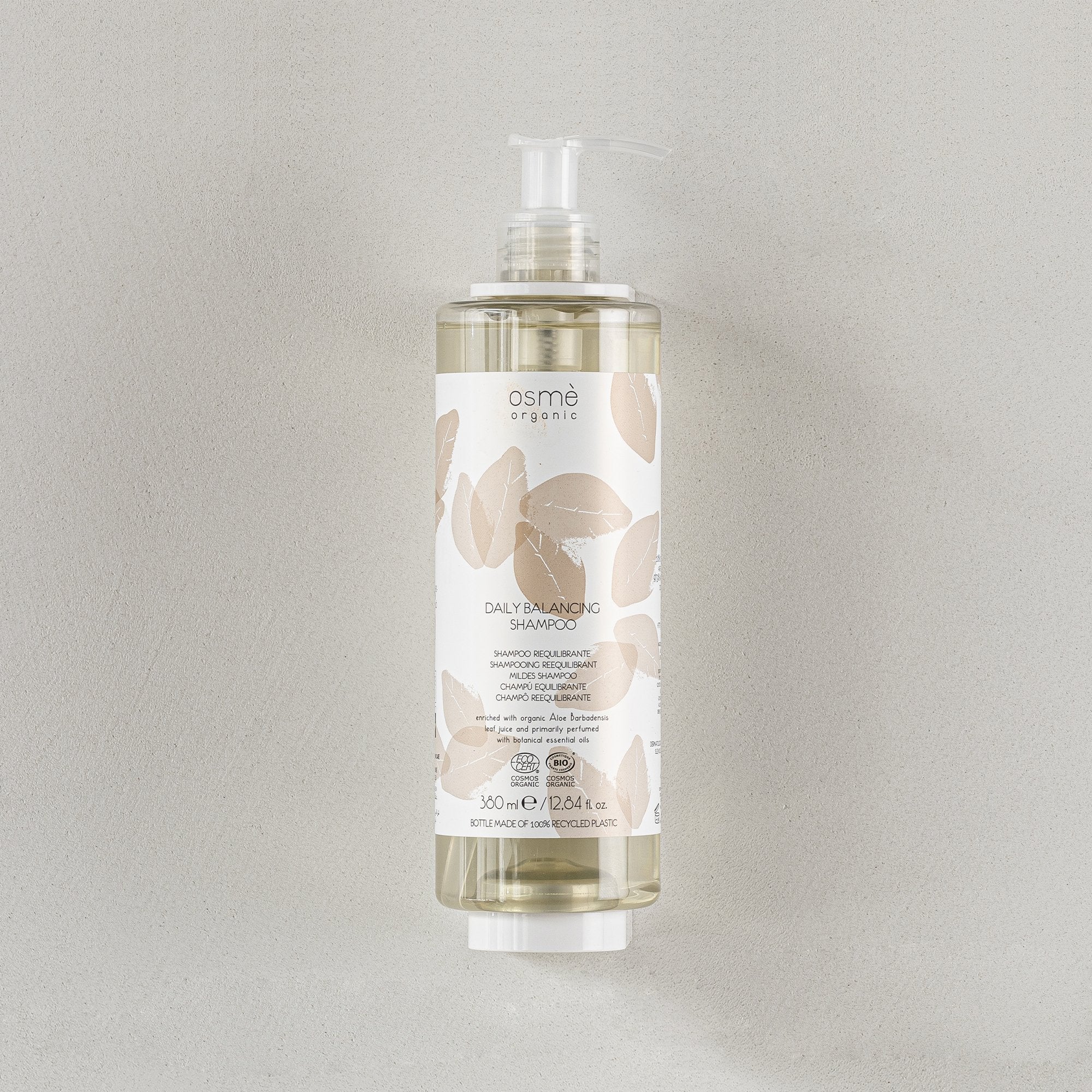 Osmè Organic Certified Balancing Shampoo With Locked Pump (380 ml)