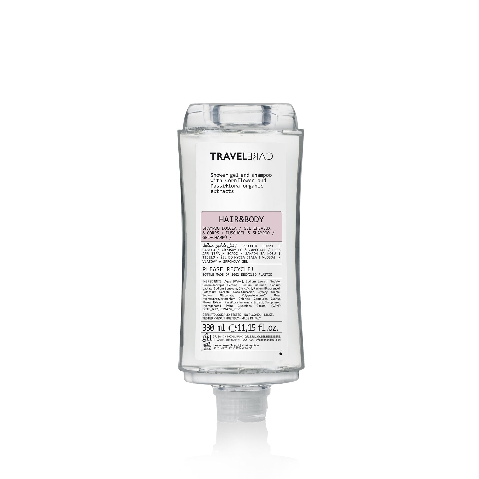 Travelcare Shower Gel & Shampoo Cartridge For Dispenser (330 ml)