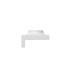 White Recycled Abs Long Support Bracket For "Shelfsoap" - 20Pack